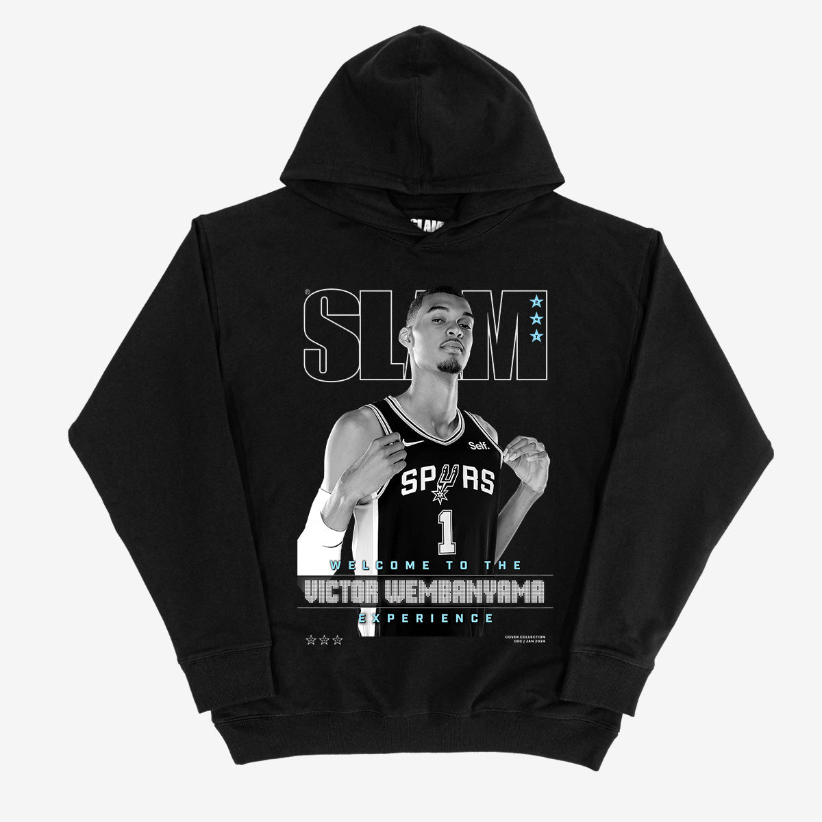 SLAM Cover Hoodie - Victor Wembanyama (SLAM 247) (Black and White Edition) - SLAM Goods
