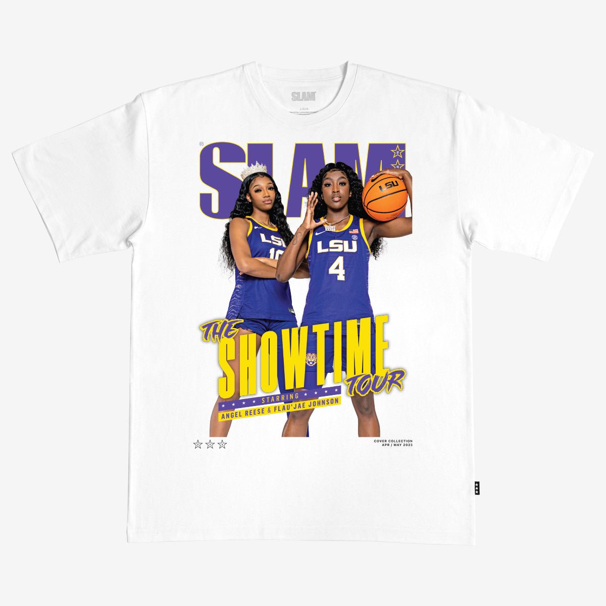 SLAM Cover Tee - Angel Reese + Flau'jae Johnson (SLAM 243) - SLAM Goods