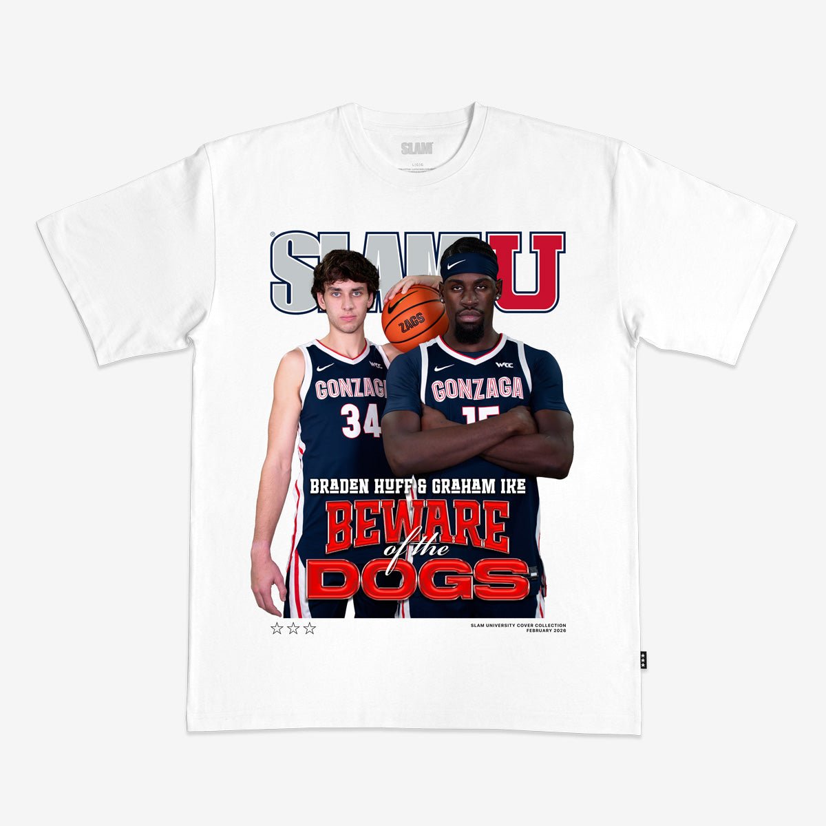 SLAM Cover Tee - Braden Huff + Graham Ike (SLAMU 22) - SLAM Goods