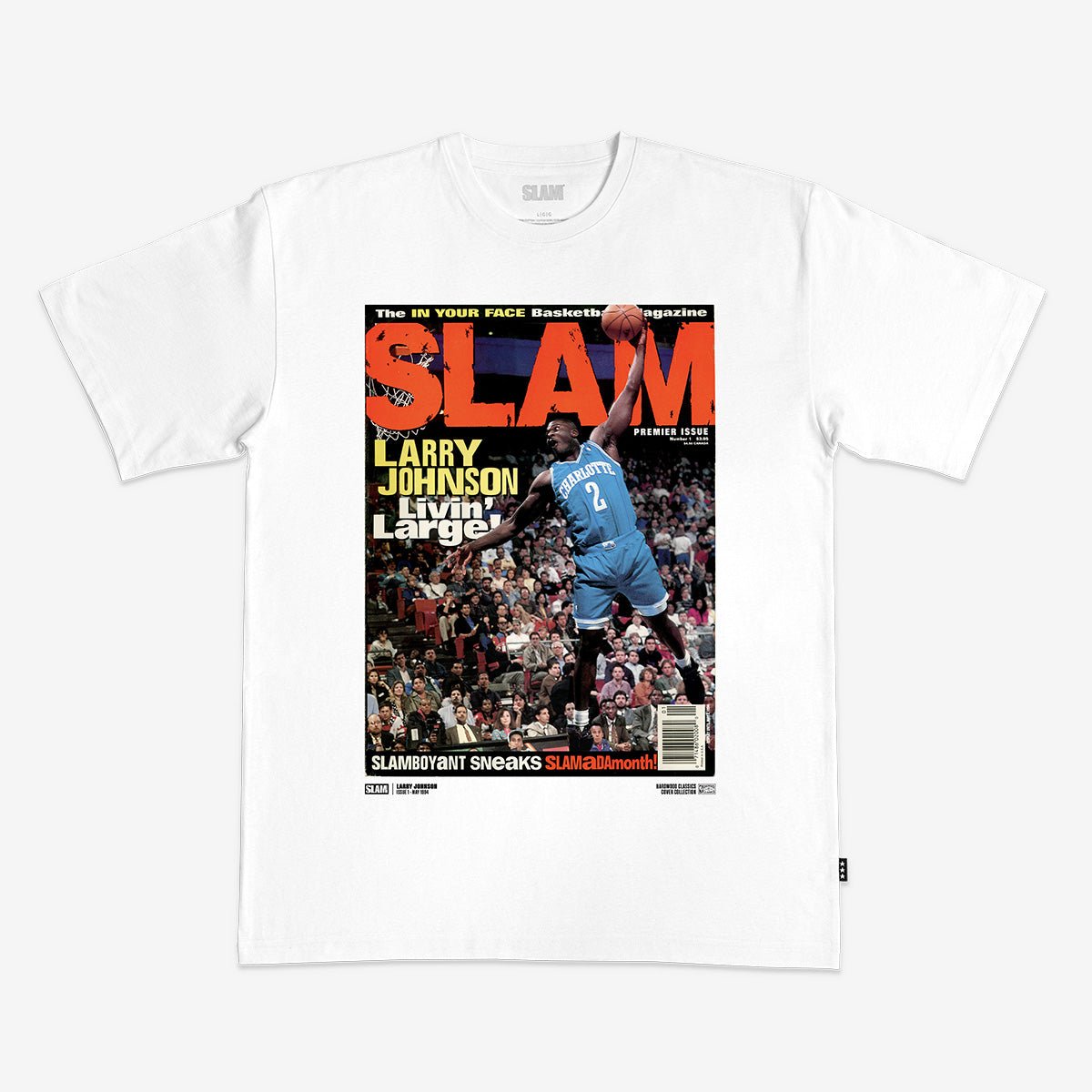 SLAM Cover Tee - Larry Johnson (SLAM 1) - SLAM Goods