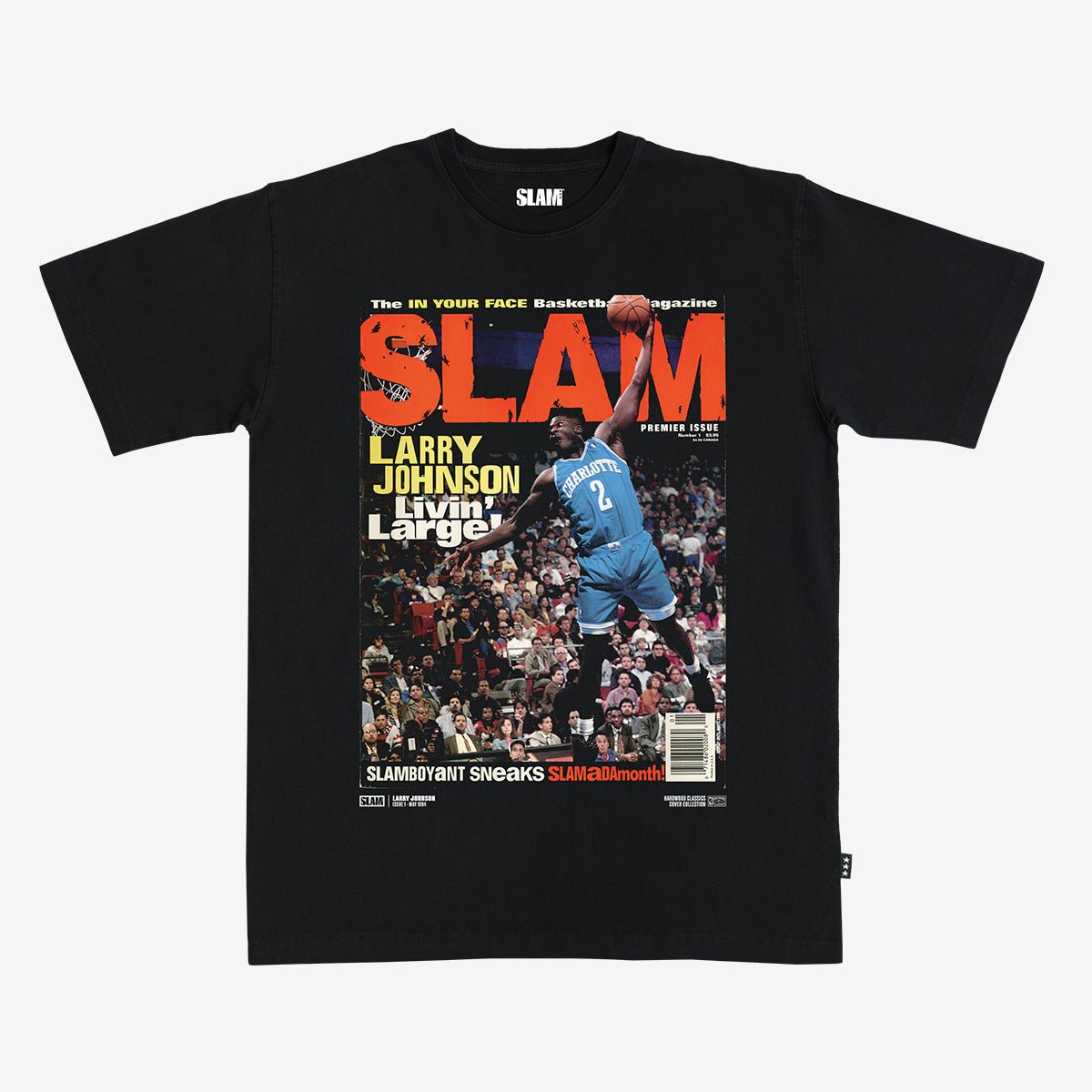 SLAM Cover Tee - Larry Johnson (SLAM 1) - SLAM Goods