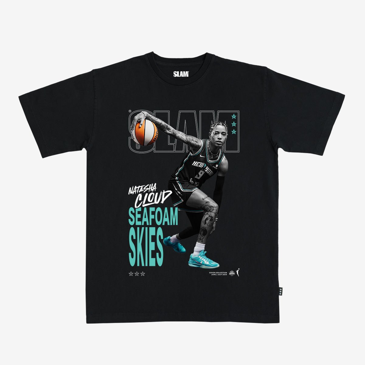 SLAM Cover Tee - Natasha Cloud (SLAM 256) (Black and White Edition) - SLAM Goods