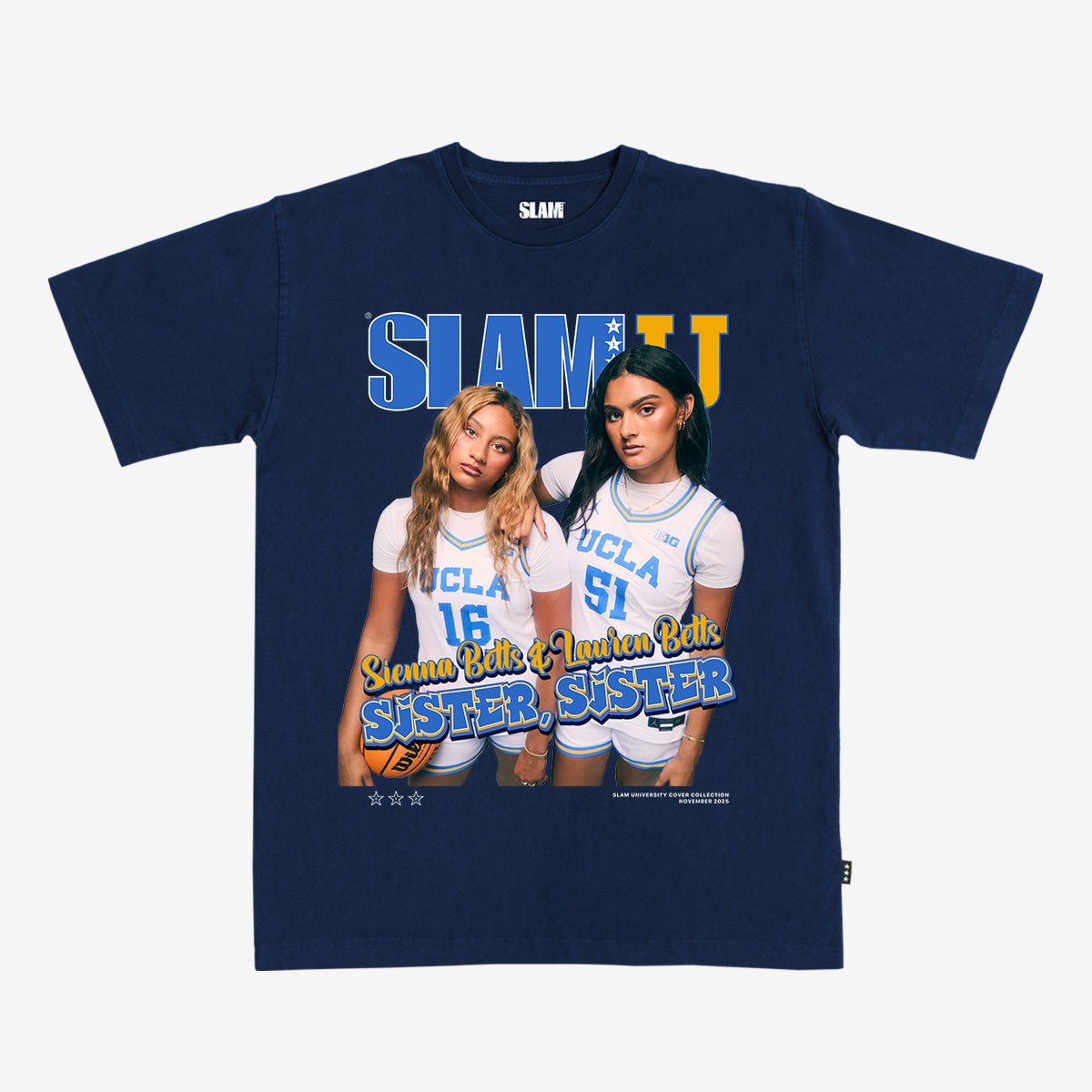SLAM Cover Tee - Sienna + Lauren Betts (SLAMU 12) - SLAM Goods