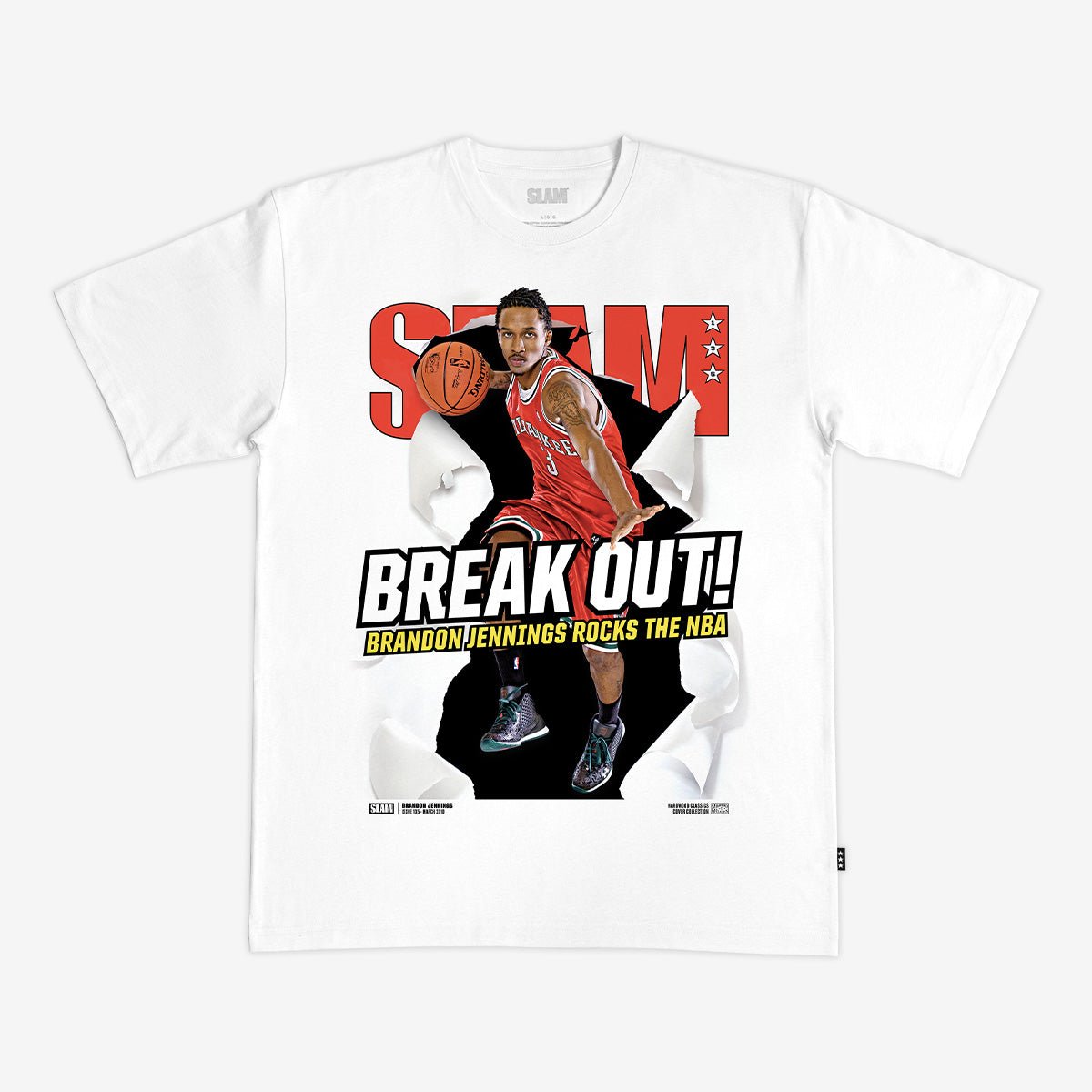 SLAM Hardwod Classics Cover Tee - Brandon Jennings (SLAM 135) - SLAM Goods