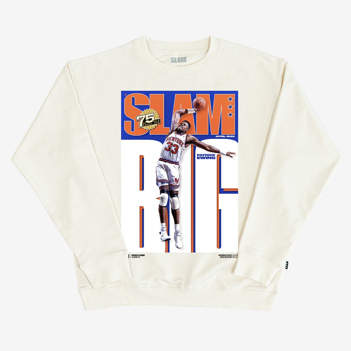 SLAM Hardwood Classics Cover Crewneck - Patrick Ewing (Before '94) - SLAM Goods