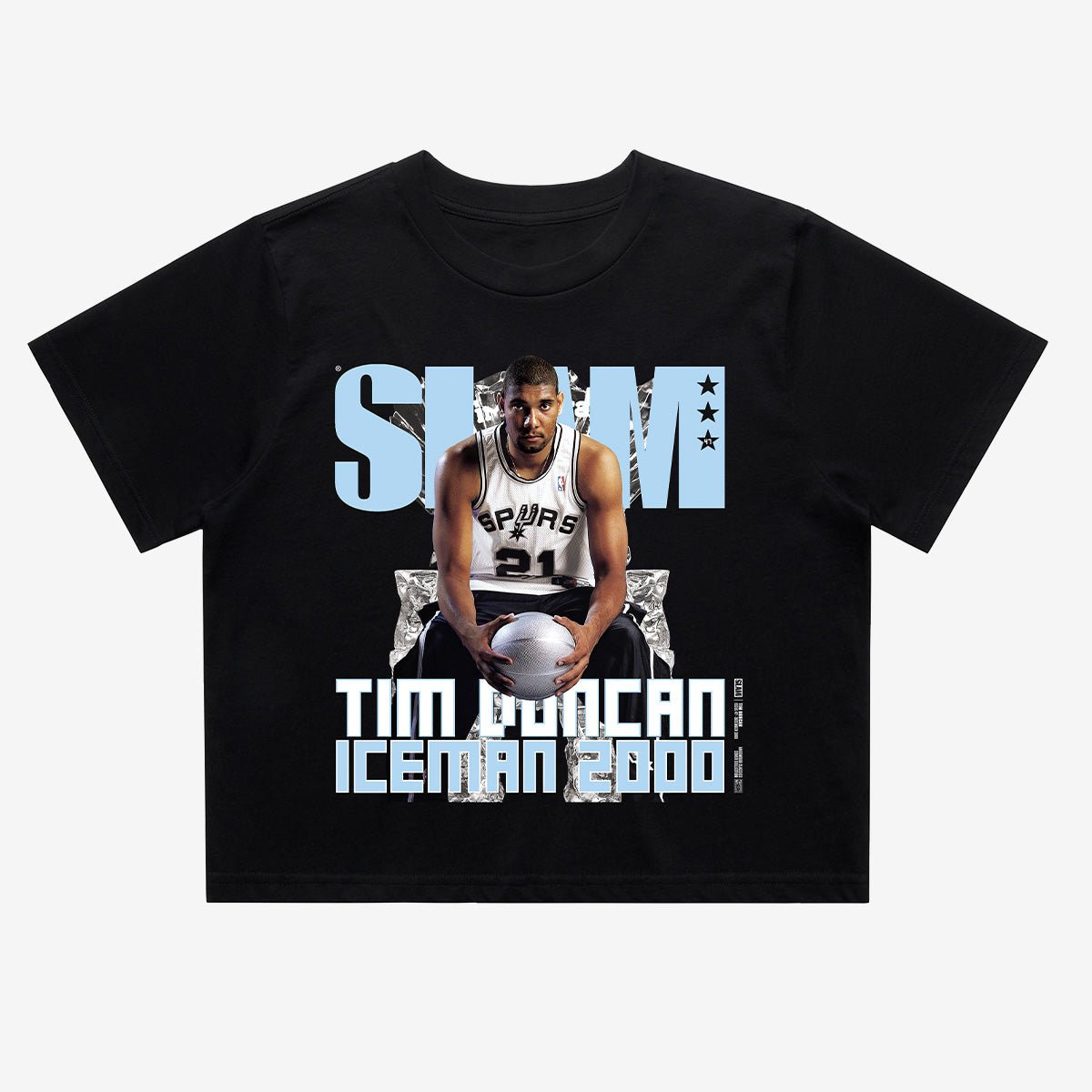 SLAM Hardwood Classics Crop Cover Tee - Tim Duncan (SLAM 47)