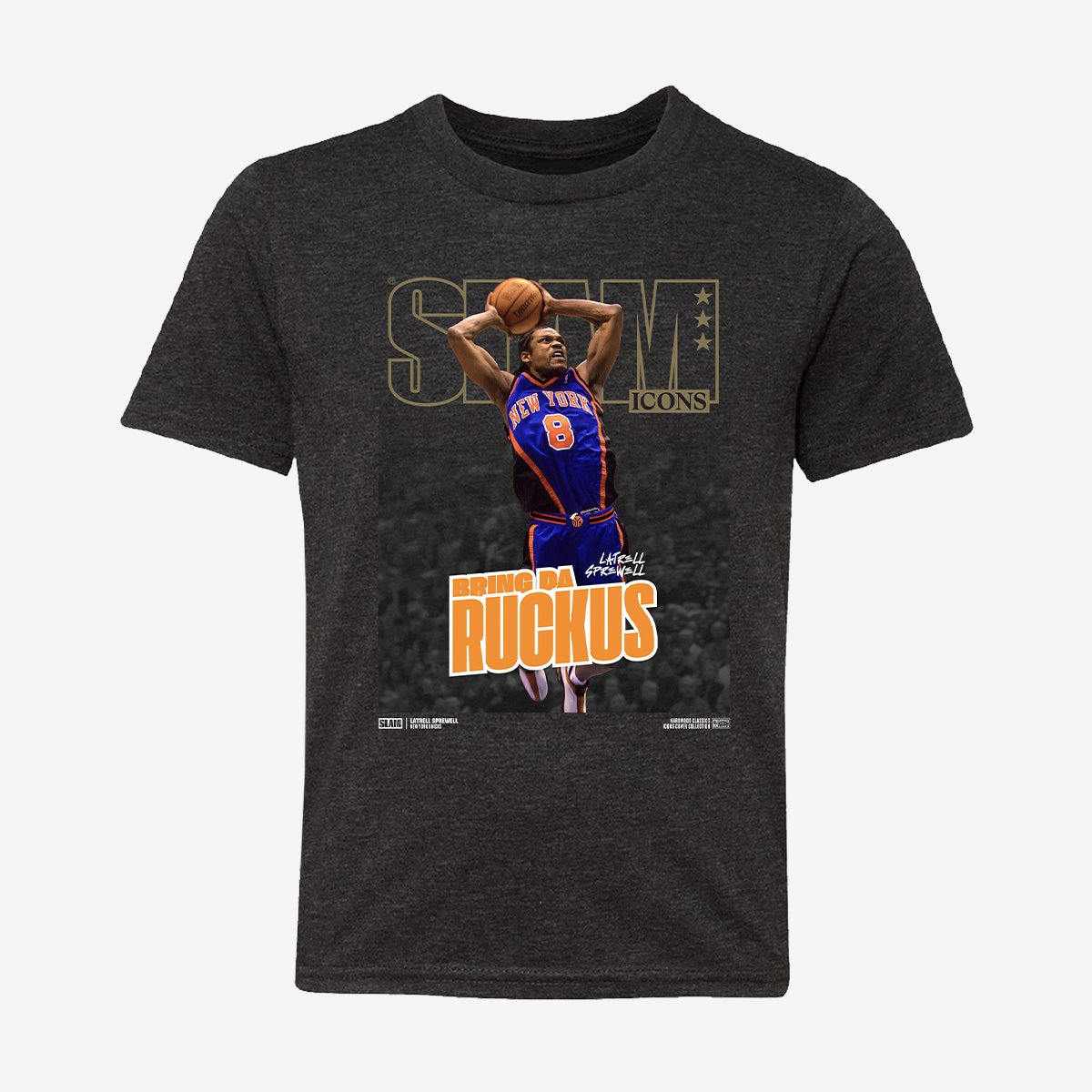 SLAM Hardwood Classics Youth Cover Tee - Latrell Sprewell (Knicks Icon