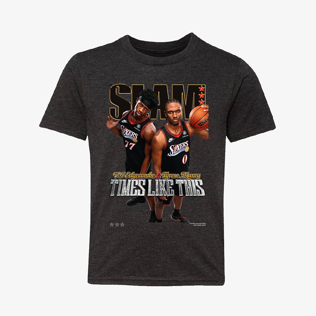 SLAM Youth Cover Tee - Tyrese Maxey + VJ Edgecombe (SLAM 260) - SLAM Goods