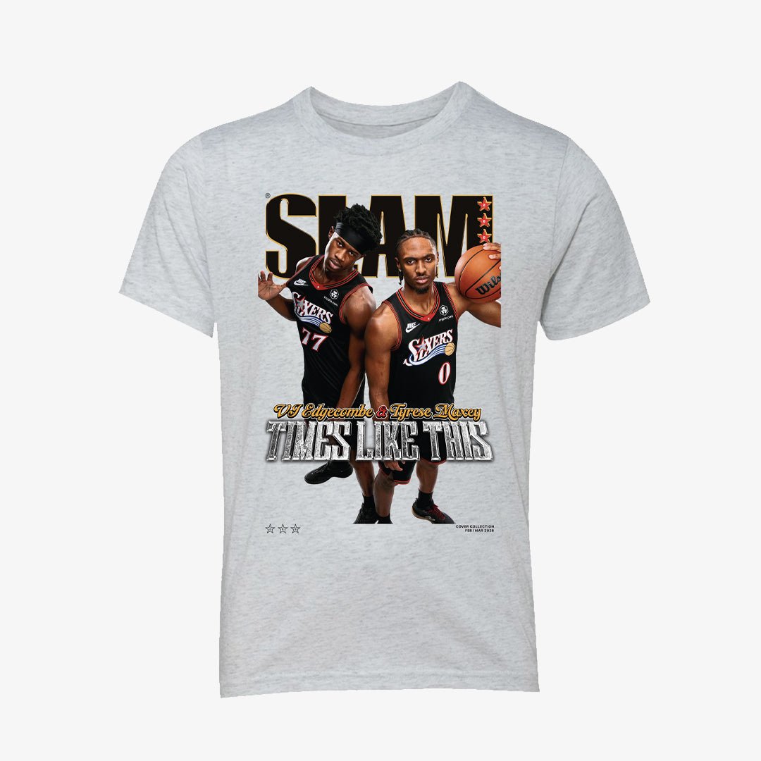 SLAM Youth Cover Tee - Tyrese Maxey + VJ Edgecombe (SLAM 260) - SLAM Goods
