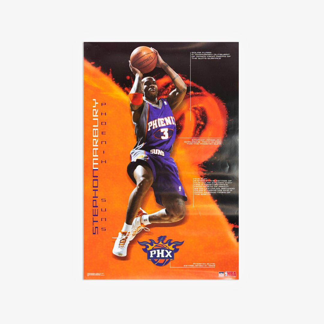 Stephon Marbury Suns Vintage Poster - SLAM Goods