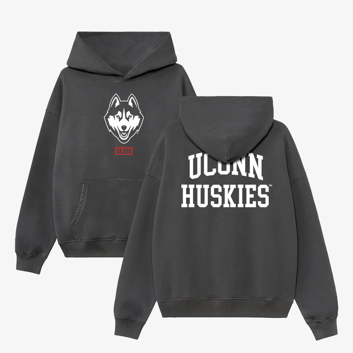 UCONN Monochromatic Washed Hoodie - SLAM Goods
