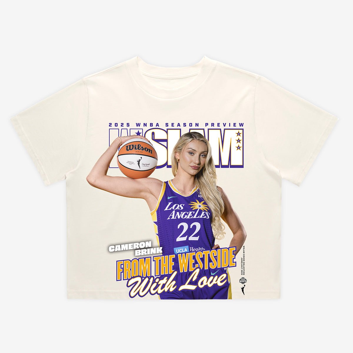 WSLAM Cameron Brink Women's Crop Tee - Los Angeles Sparks (SLAM 256) - SLAM Goods