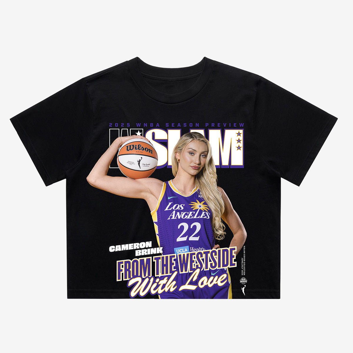 WSLAM Cameron Brink Women's Crop Tee - Los Angeles Sparks (SLAM 256) - SLAM Goods