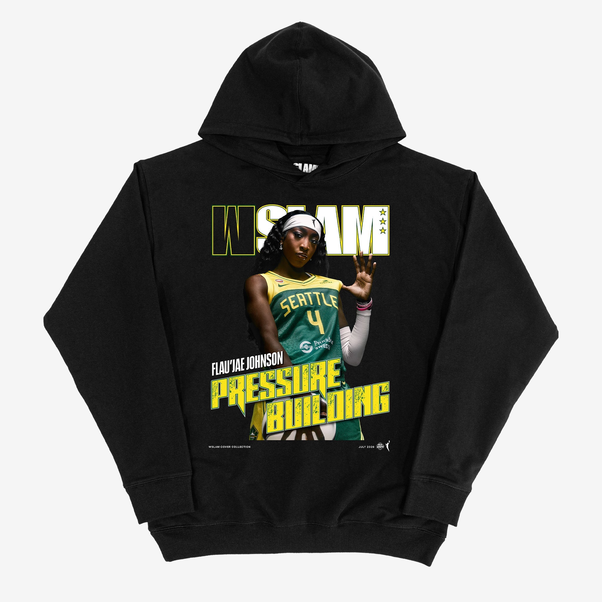 WSLAM Cover Hoodie - Flau'jae Johnson (Seattle Storm) - SLAM Goods