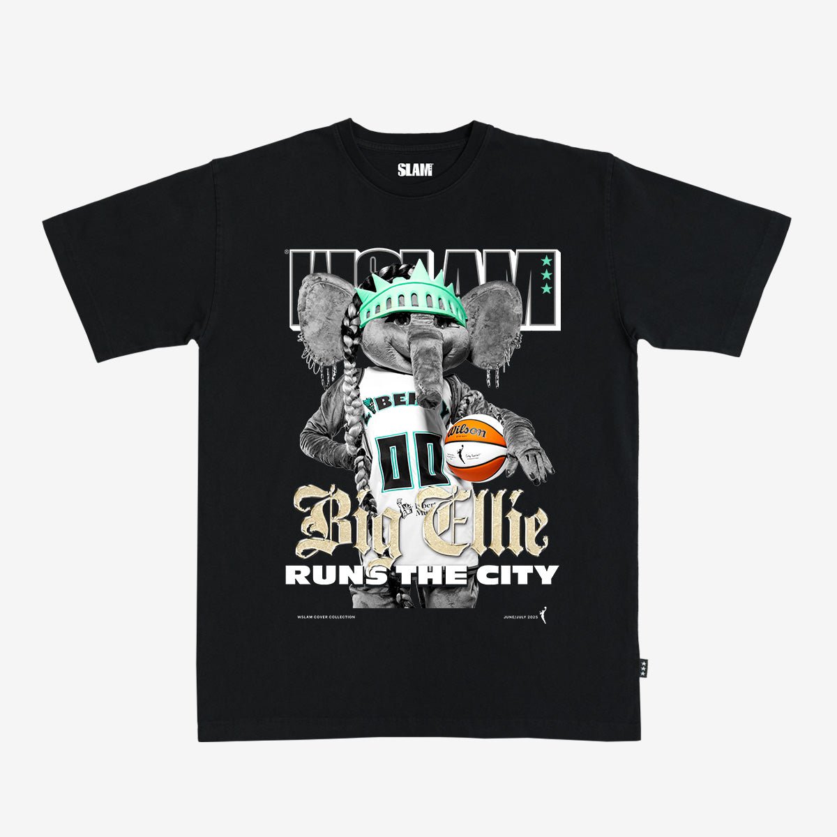 WSLAM Cover Tee - Big Ellie (WSLAM Digital Cover) (Black and White Edition) - SLAM Goods