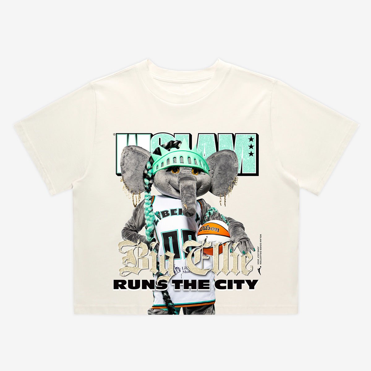 WSLAM Cover Women's Crop Tee - Big Ellie (WSLAM Digital Cover) - SLAM Goods