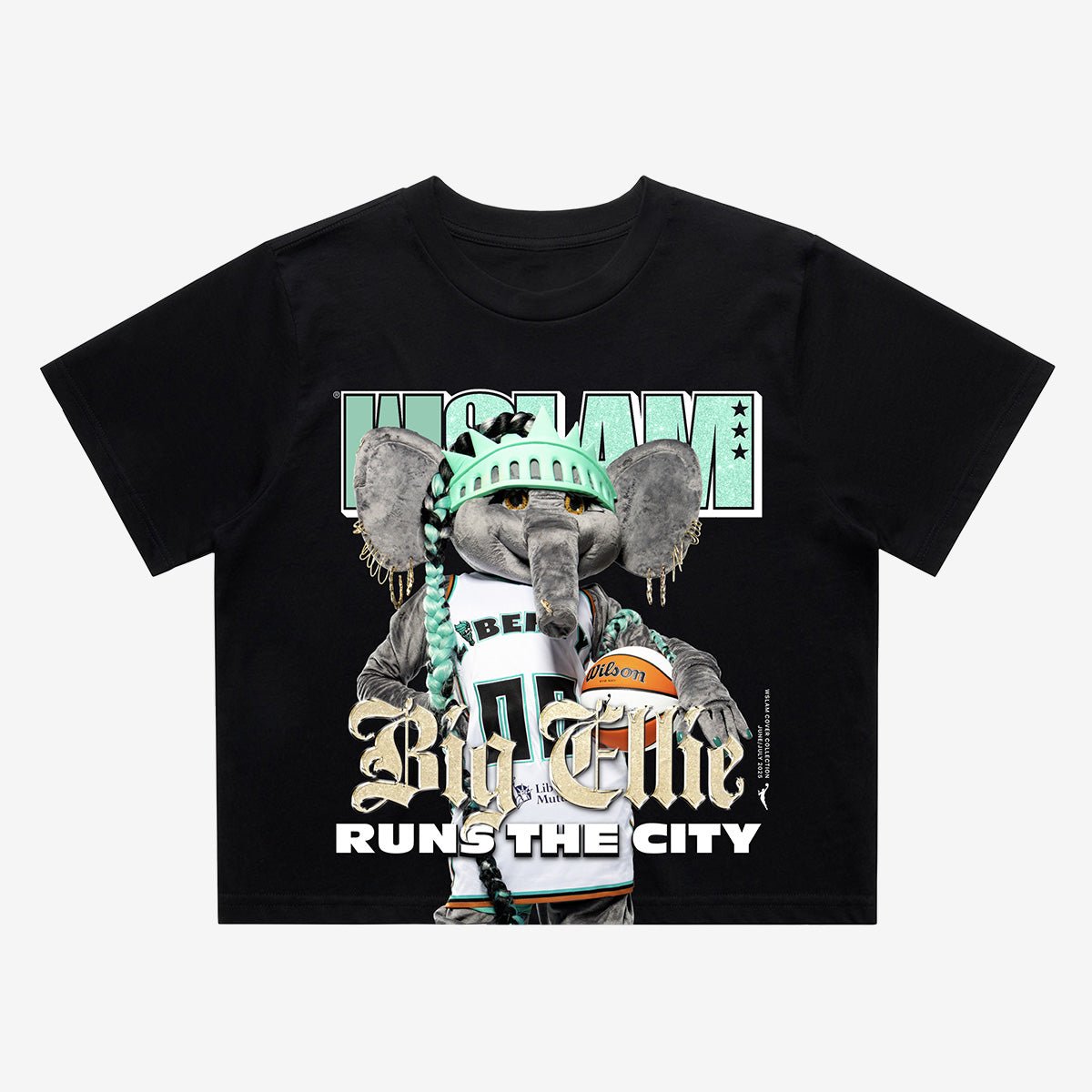 WSLAM Cover Women's Crop Tee - Big Ellie (WSLAM Digital Cover) - SLAM Goods