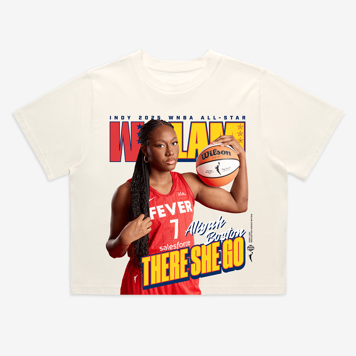 WSLAM Crop Cover Tee - Aliyah Boston (ASW '25) - SLAM Goods