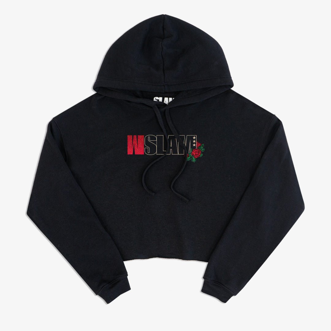 WSLAM Respect Her Game Women's Crop Hoodie - SLAM Goods