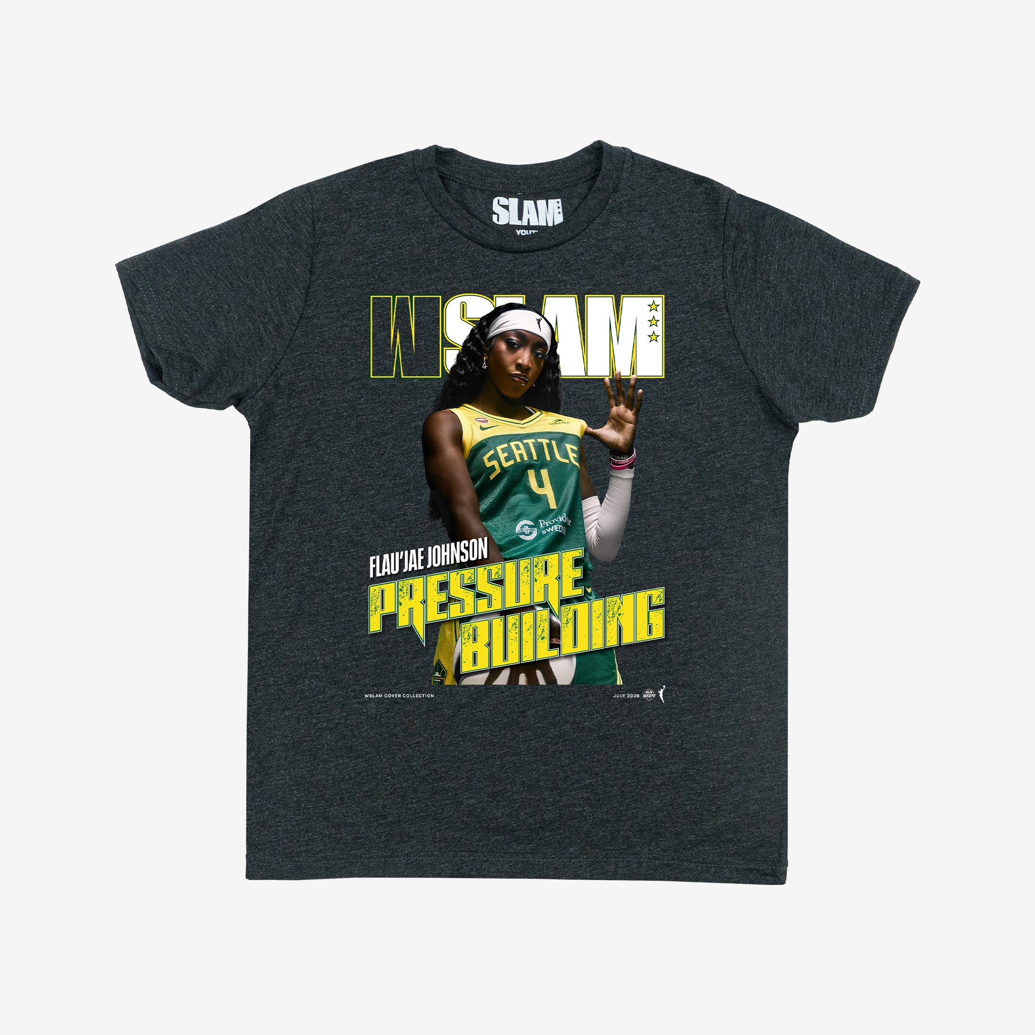 WSLAM Youth Cover Tee - Flau'jae Johnson (Seattle Storm) - SLAM Goods