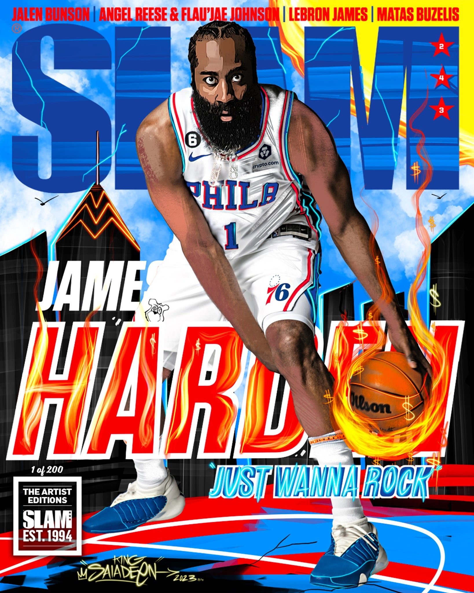 ARTIST SERIES: SLAM 243 - James Harden (#d/200) - SLAM Goods