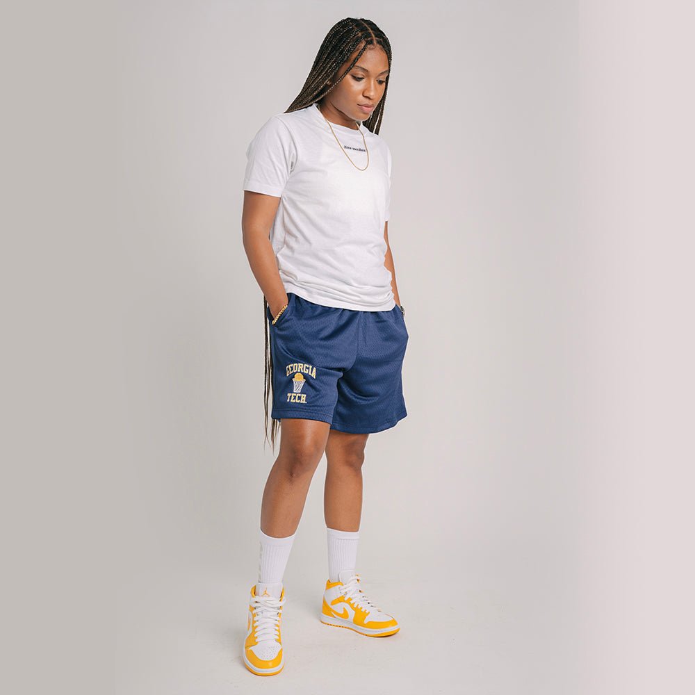 Georgia Tech Yellow Jackets Retro Practice Shorts - SLAM Goods