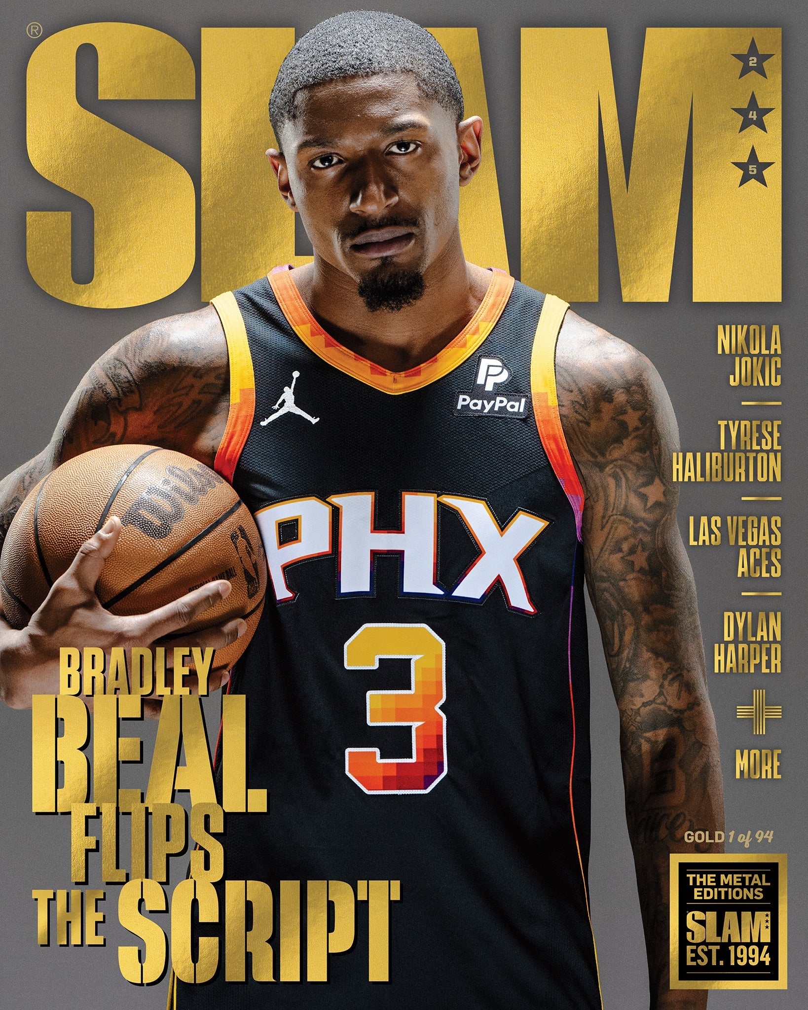 GOLD METAL: SLAM 245 - Bradley Beal (#d/94) - SLAM Goods