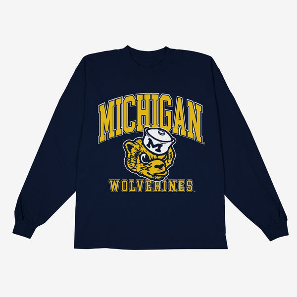 University Of Michigan Wolverine State T-Shirt - Premium Cotton Licensed Tee (Underground Printing) - View #7