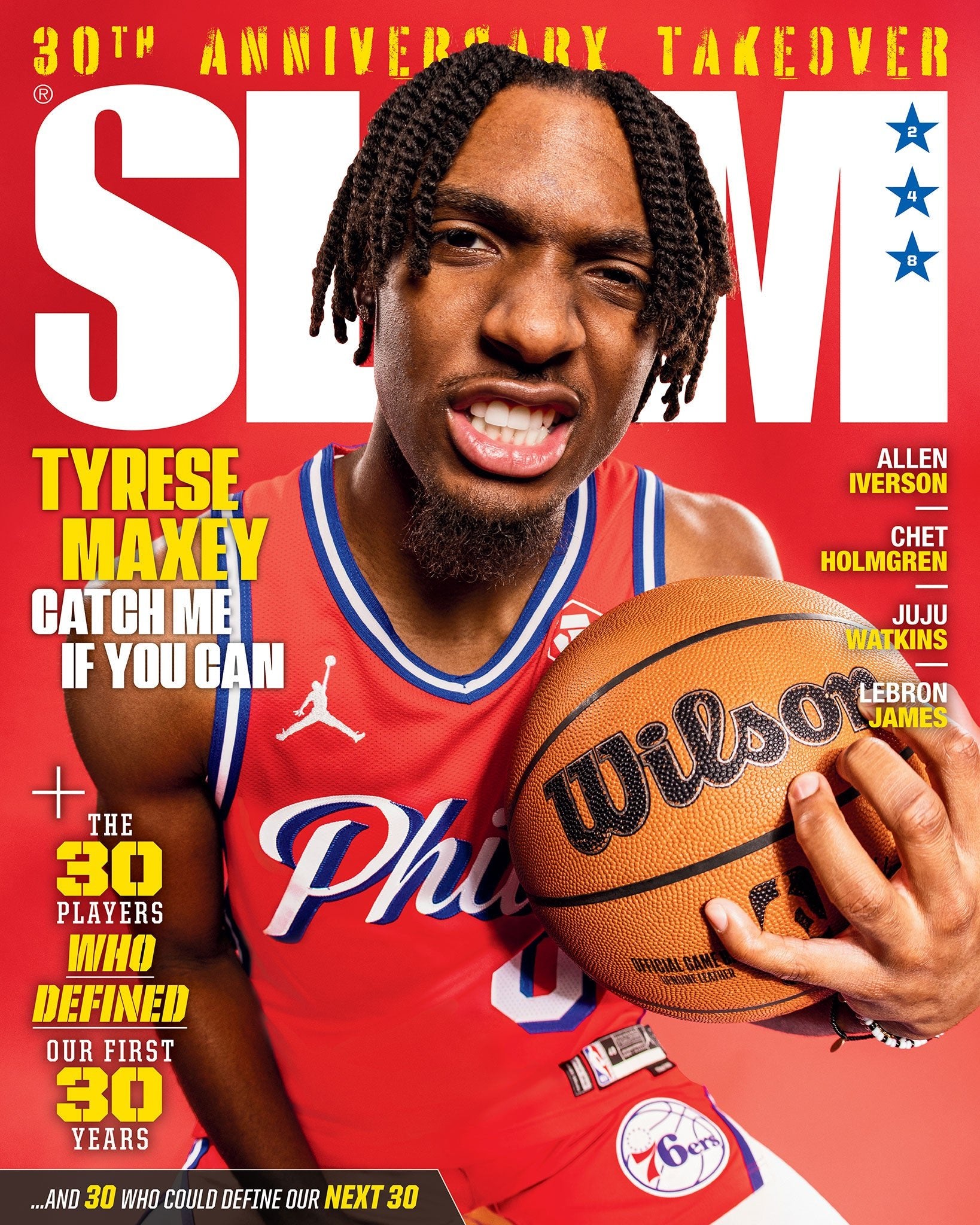 SLAM 248: Tyrese Maxey (Cover 2 of 4) - SLAM Goods