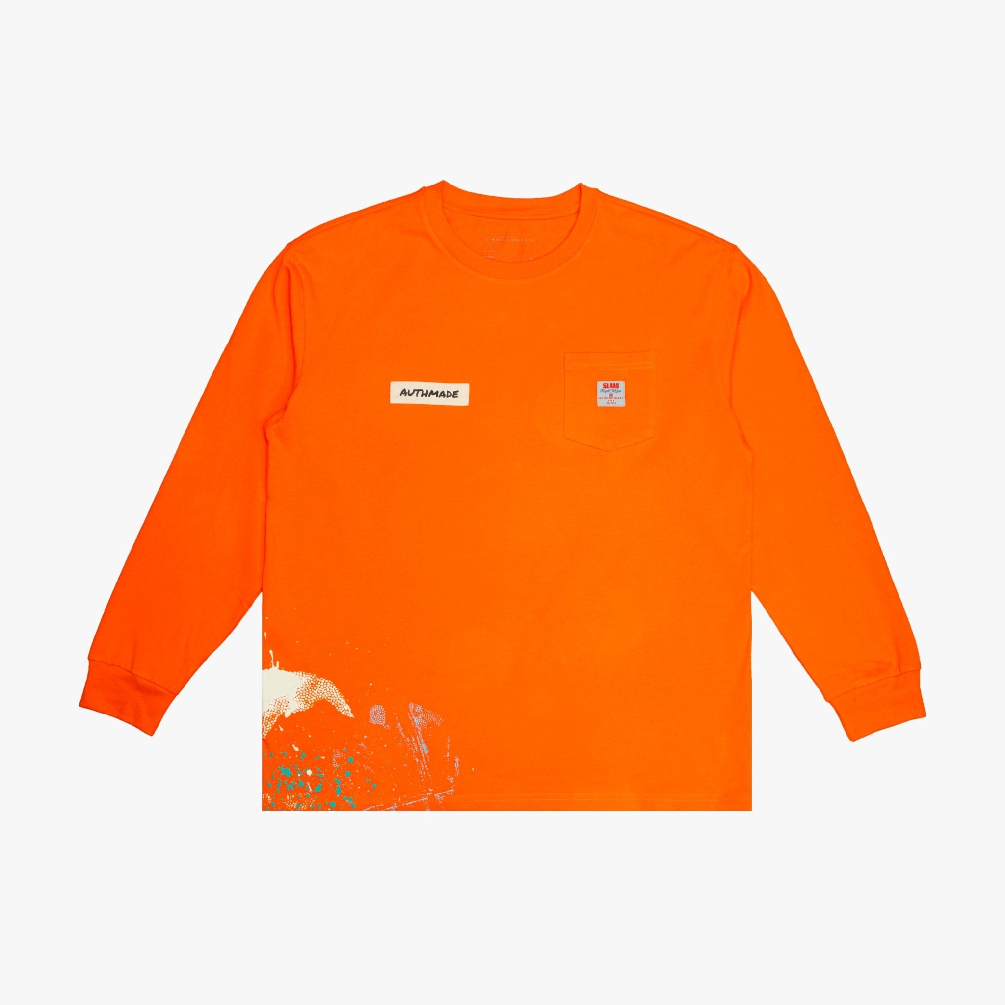 SLAM x Authmade L/S Paint Tee - SLAM Goods
