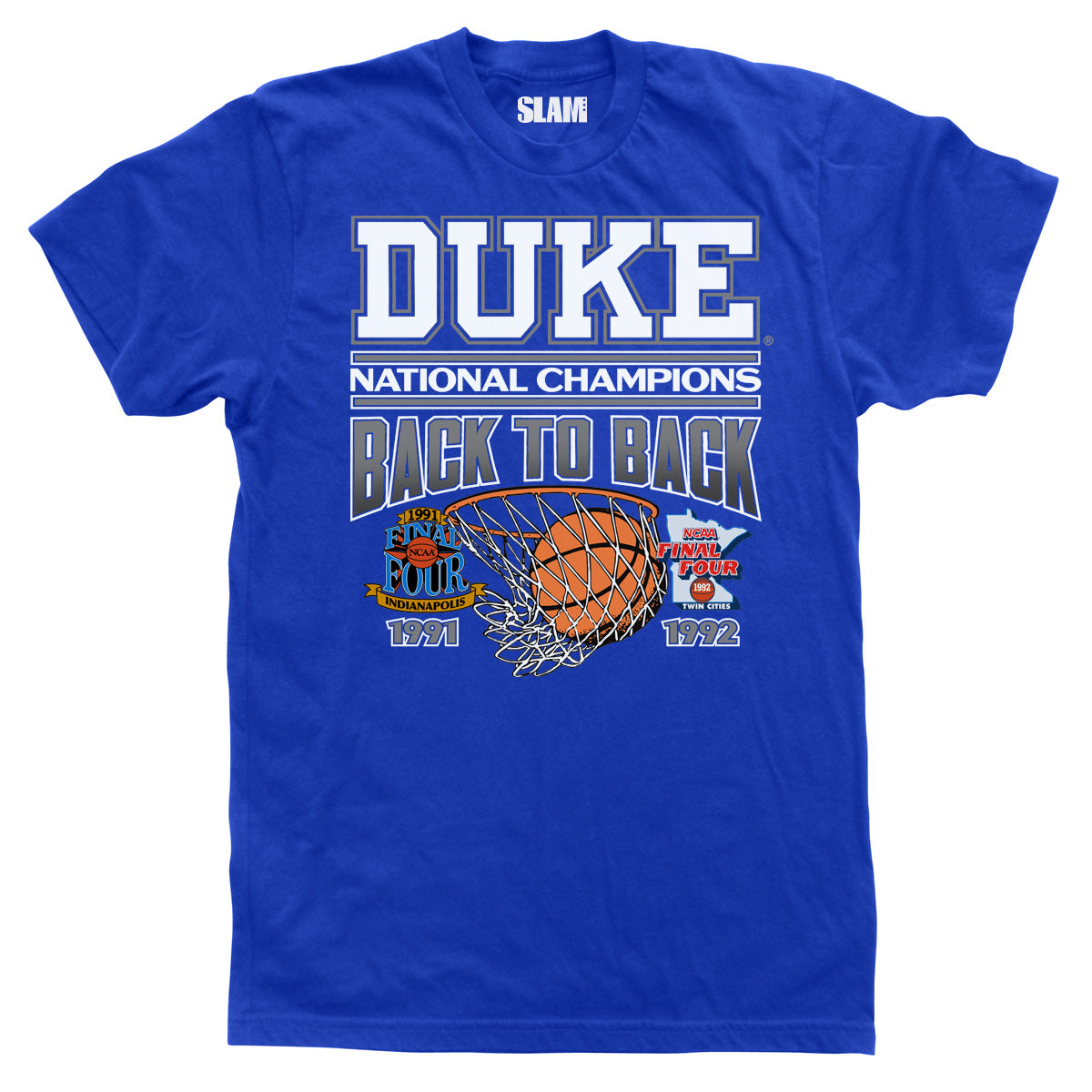 Duke Back to Back '91-92 Vintage Tee