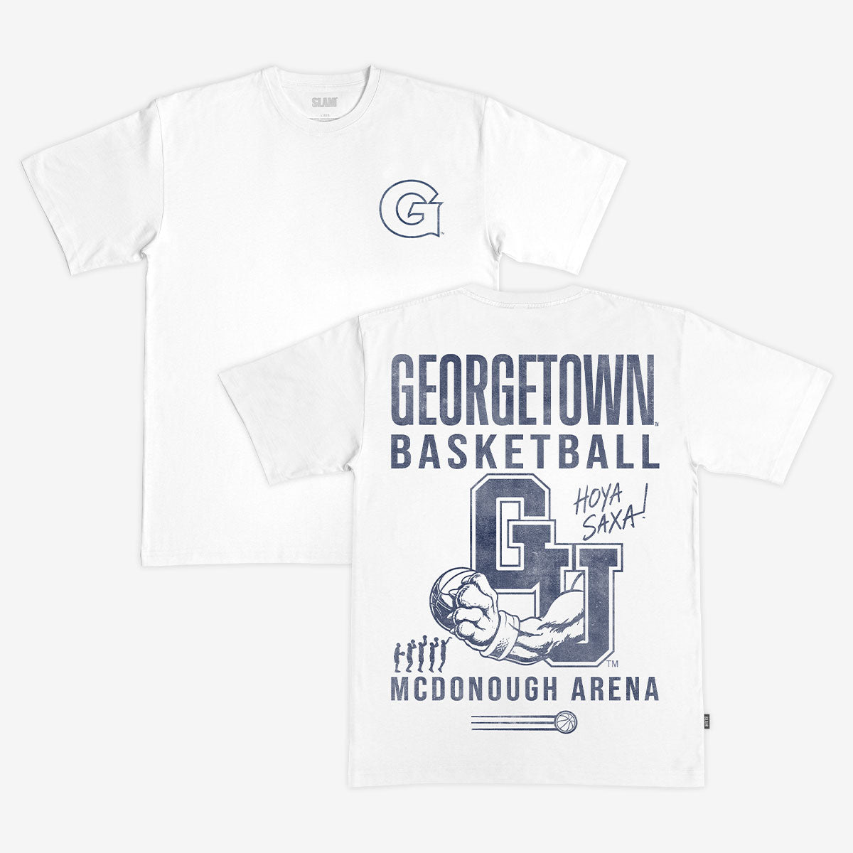 Georgetown Basketball Hoya Saxa Heavy Tee
