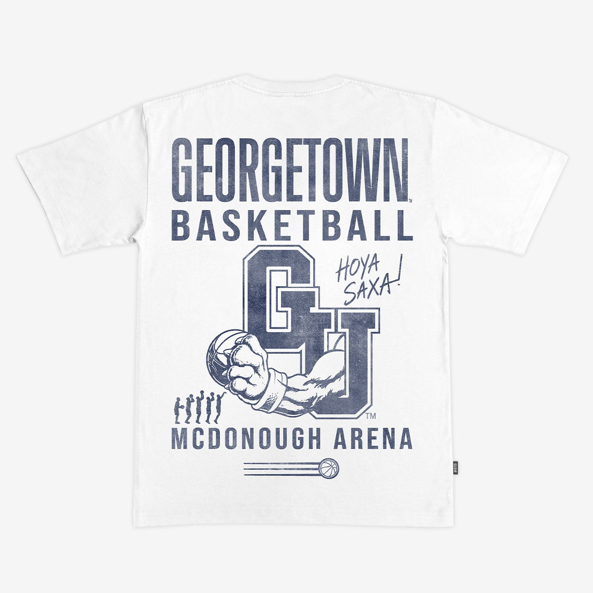 Georgetown Basketball Hoya Saxa Heavy Tee