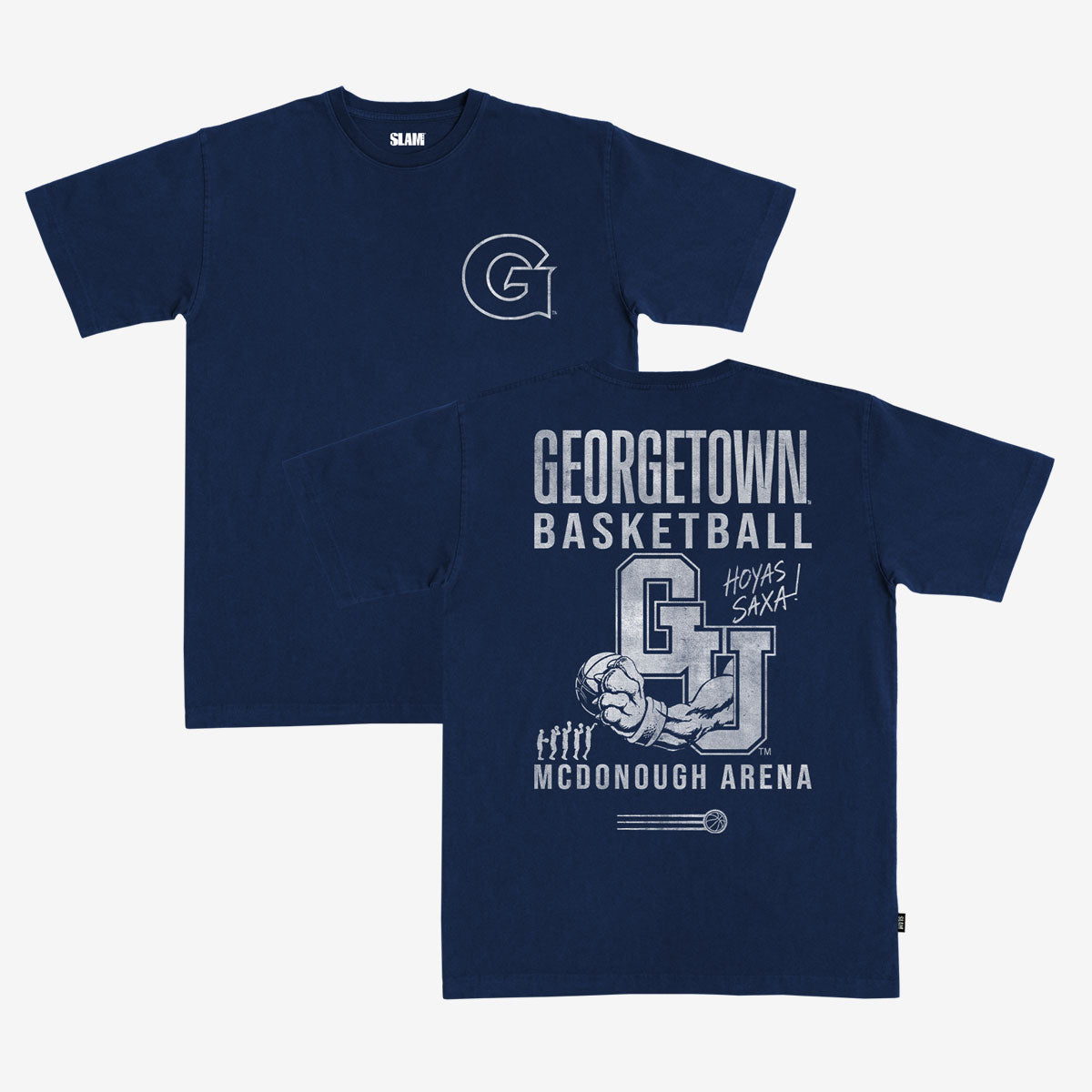 Georgetown Basketball Hoya Saxa Heavy Tee