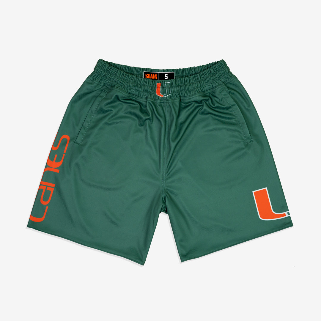 Miami Hurricanes 2012-2013 Retro Shorts (Away)