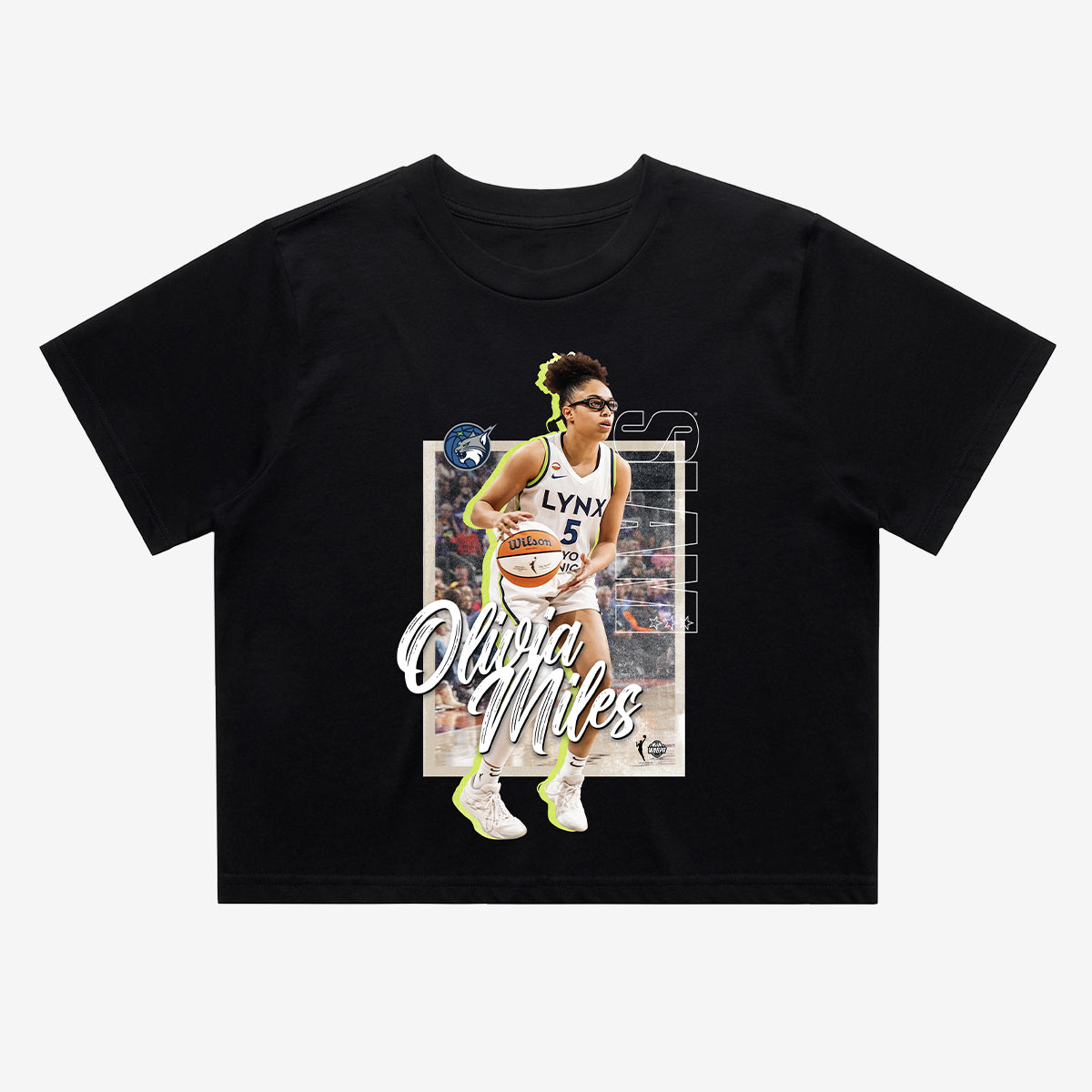 Minnesota Lynx Player Crop Tee - Olivia Miles (SLAM 262)