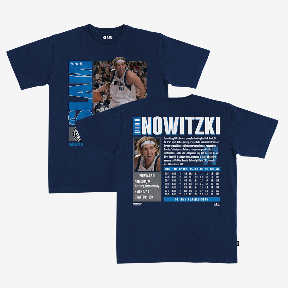 SLAM Top 500 Dirk Nowitzki Heavy Tee