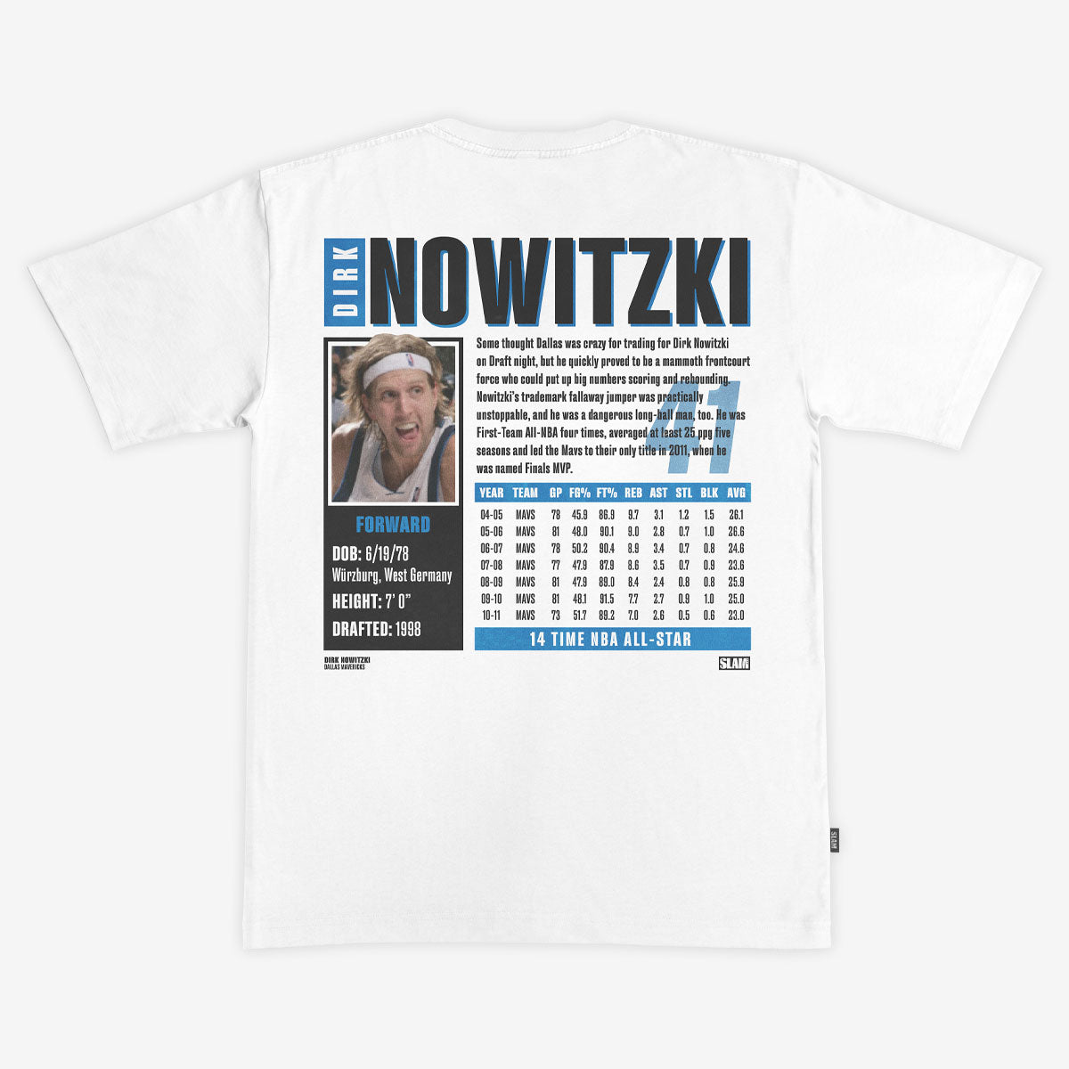 SLAM Top 500 Dirk Nowitzki Heavy Tee