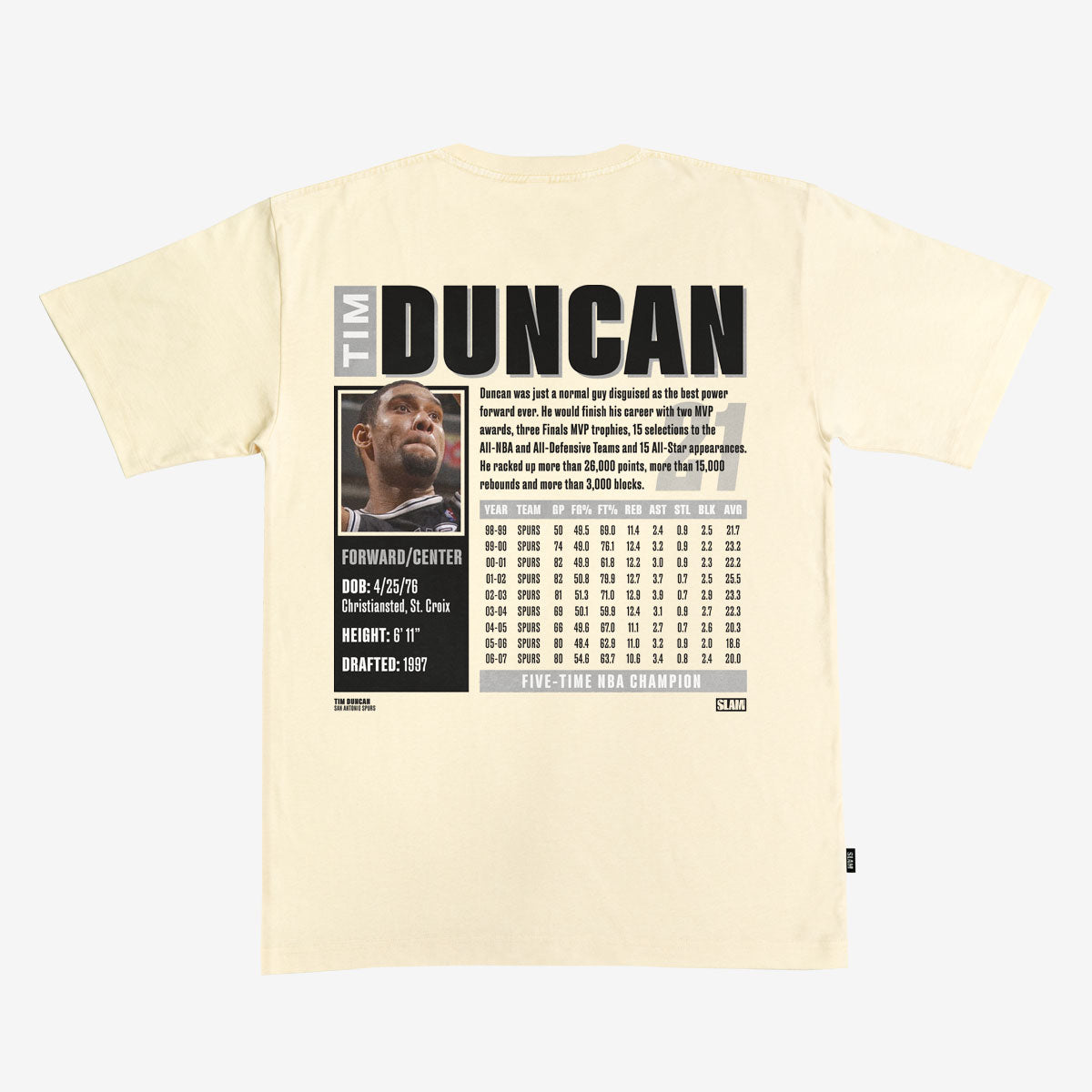SLAM Top 500 Tim Duncan Heavy Tee