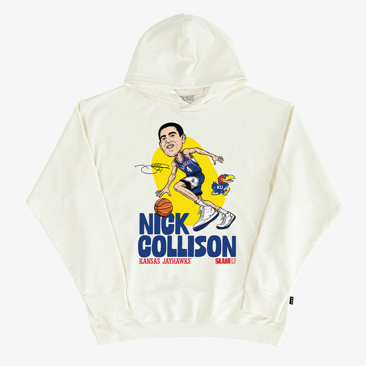 SLAMU Caricature Hoodie - Nick Collison (Kansas)