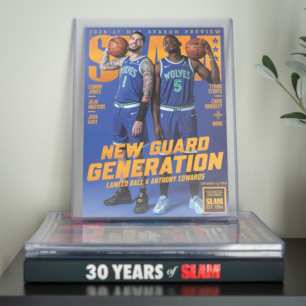 ORANGE METAL: SLAM 265: Anthony Edwards + LaMelo Ball Magazine (#D/TBD)