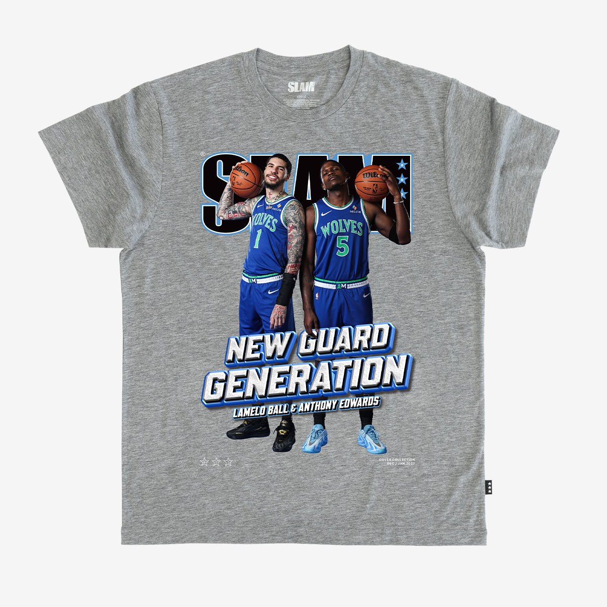 SLAM Heritage Cover Tee - Anthony Edwards + LaMelo Ball (SLAM 265)