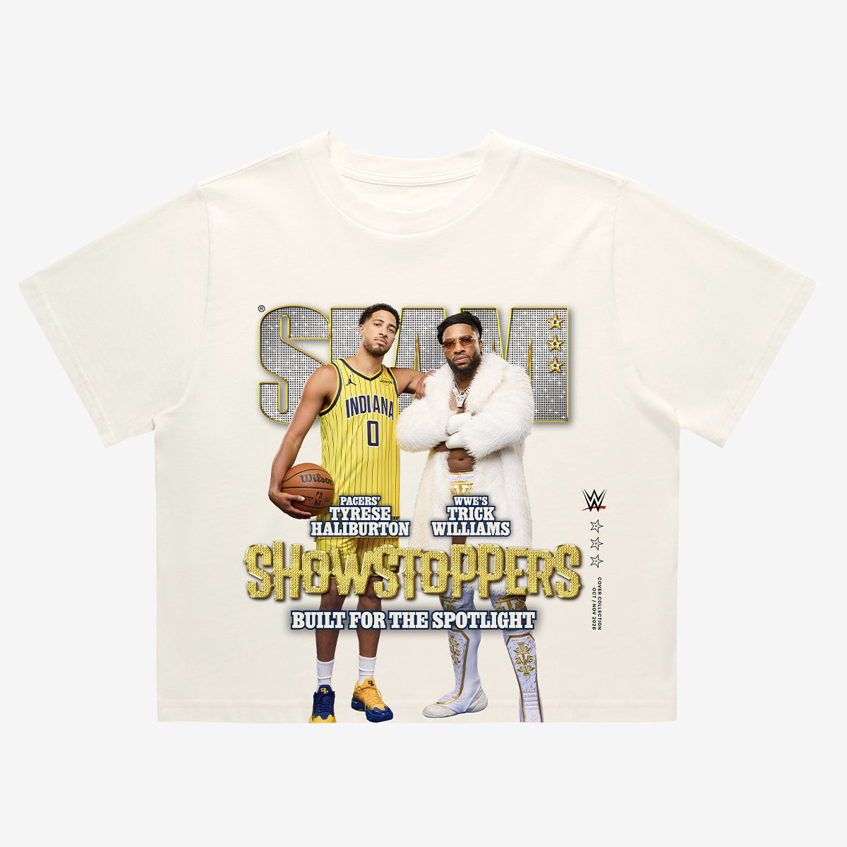 SLAM x WWE Women's Crop Cover Tee - Tyrese Haliburton + Trick Williams (SLAM 264)