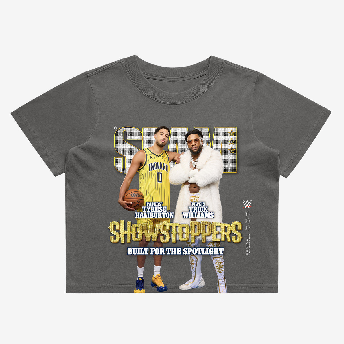 SLAM x WWE Women's Crop Cover Tee - Tyrese Haliburton + Trick Williams (SLAM 264)