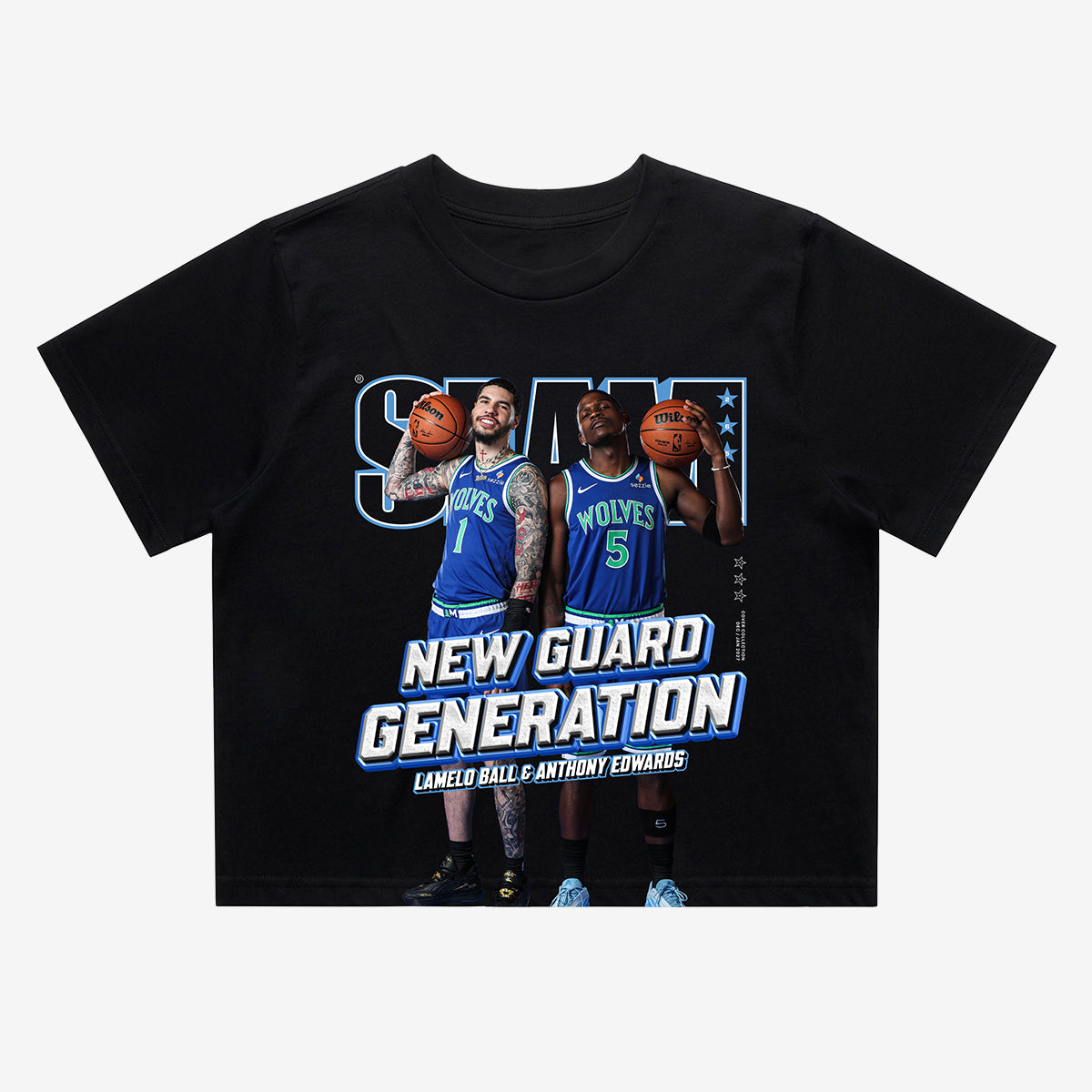 SLAM Women's Crop Cover Tee - Anthony Edwards + LaMelo Ball (SLAM 265)