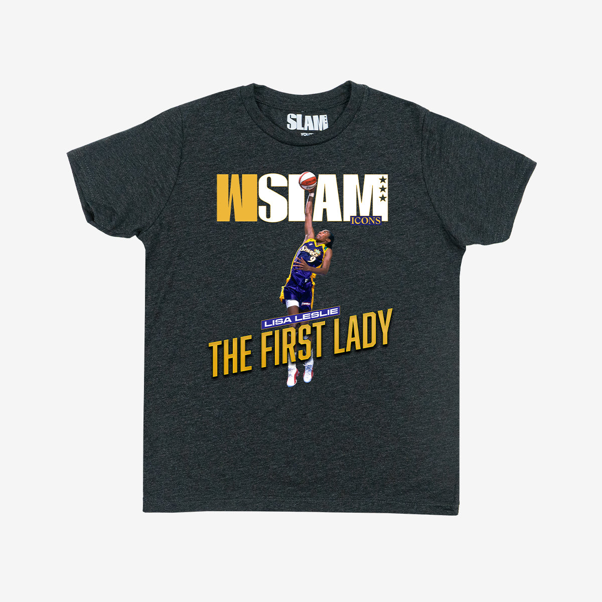 WSLAM Court Origins Youth Cover Tee - Lisa Leslie (Sparks Icons)