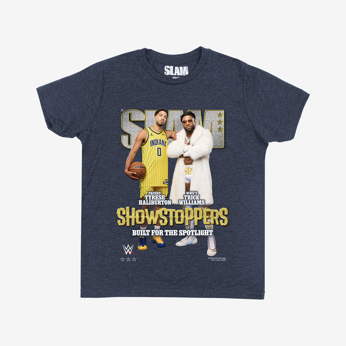 SLAM x WWE Youth Cover Tee - Tyrese Haliburton + Trick Williams (SLAM 264)
