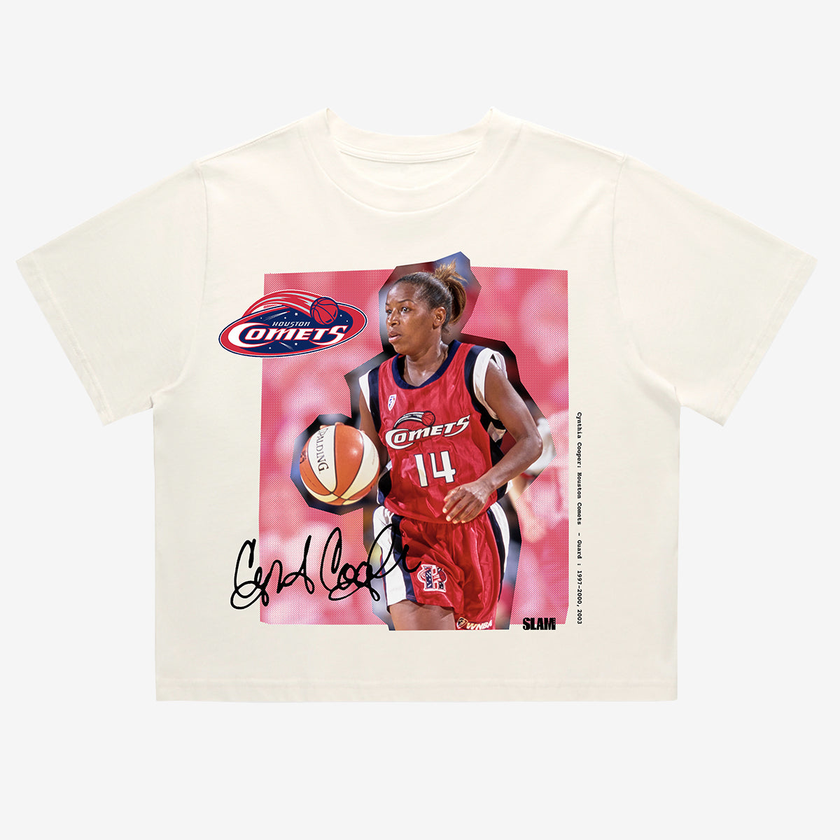 WSLAM Court Origins Crop Cover Tee - Cynthia Cooper (WNBA Legends)