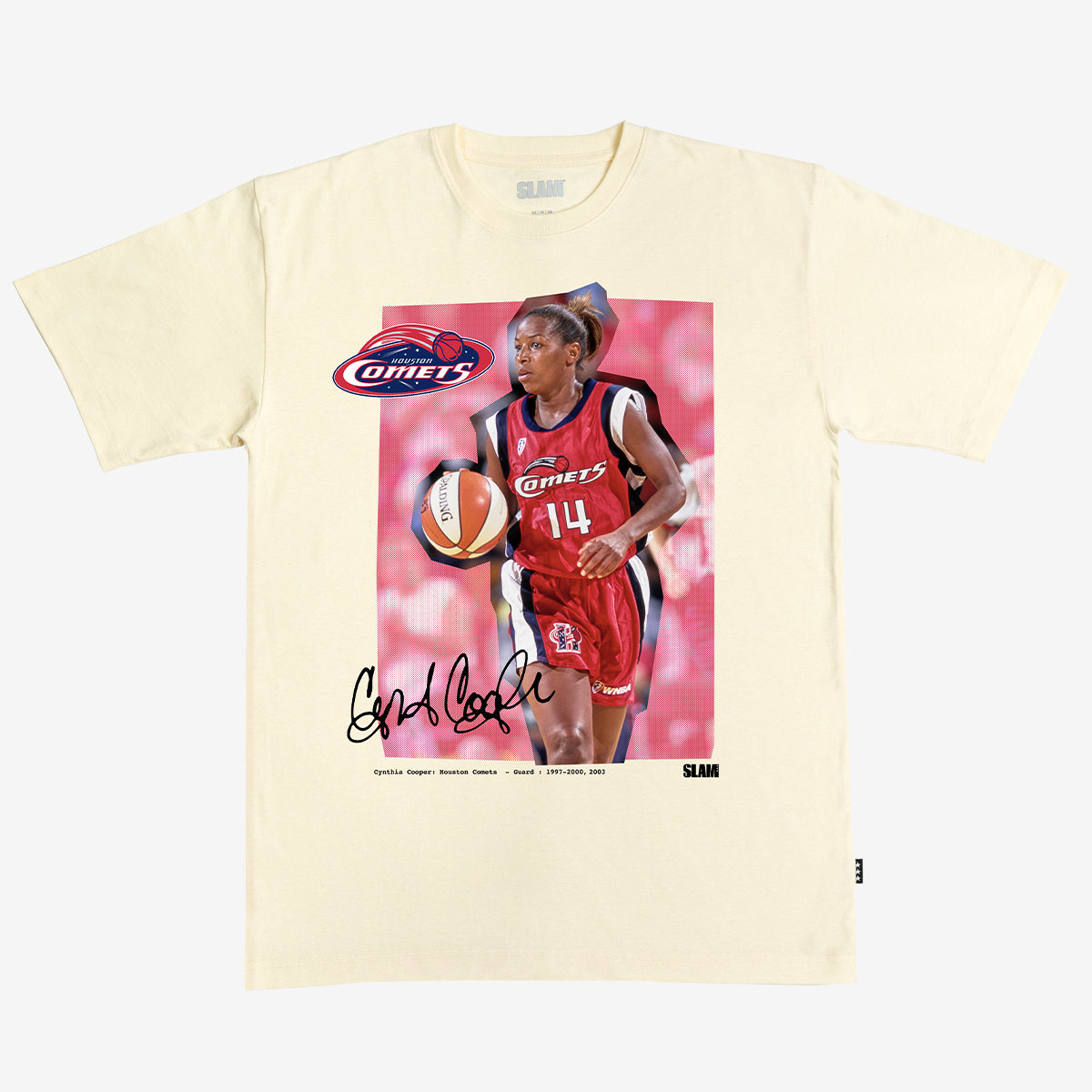 WSLAM Court Origins Heavy Tee - Cynthia Cooper (WNBA Legends)