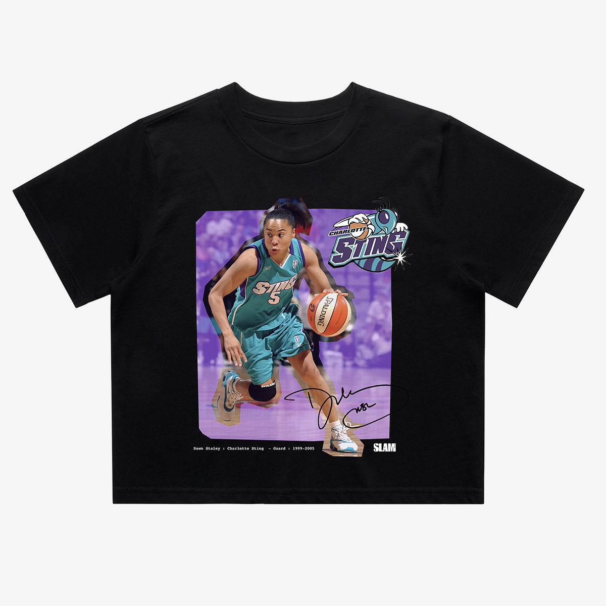 WSLAM Court Origins Crop Cover Tee - Dawn Staley (WNBA Legends)